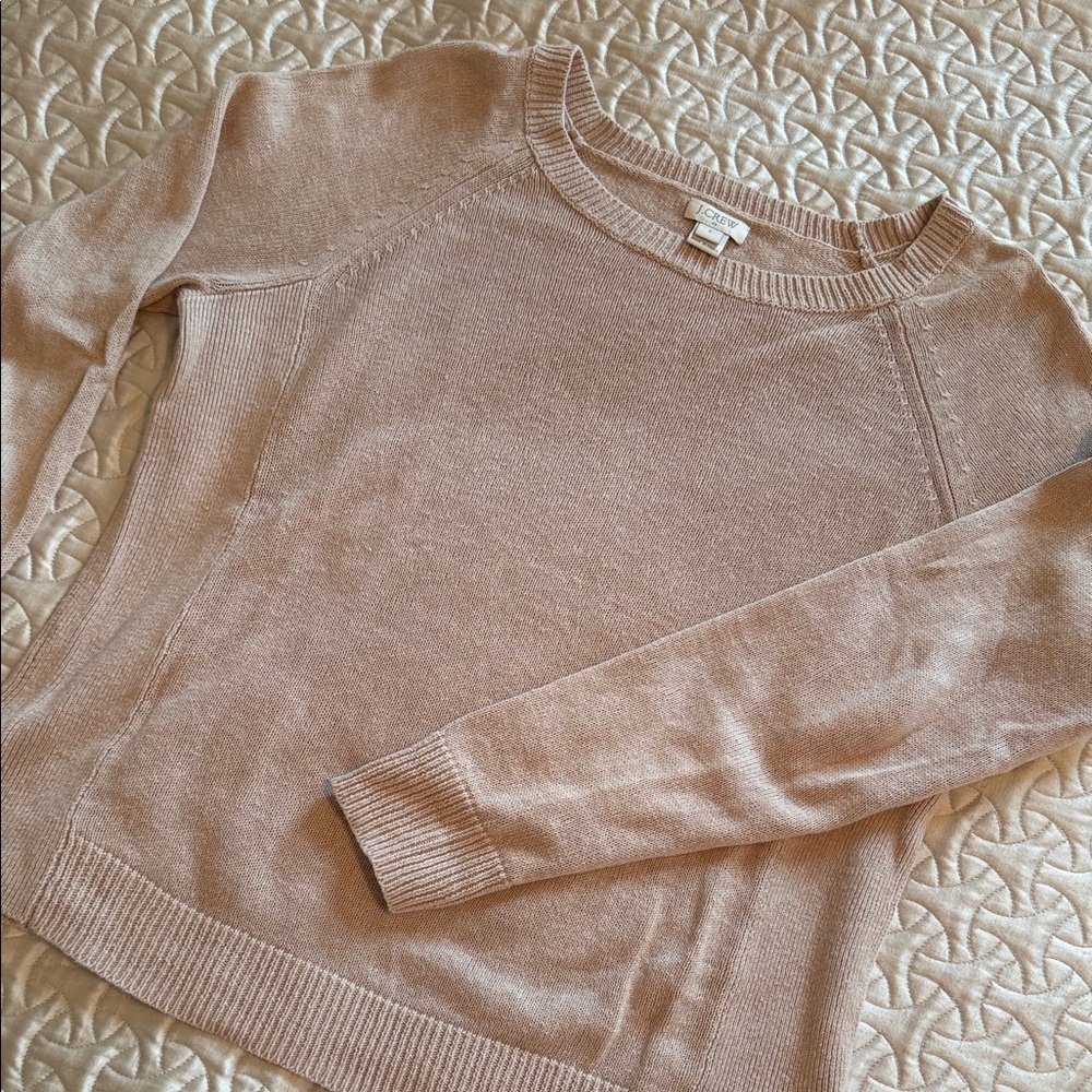 J. Crew Lightweight Sweater Soft Tan